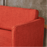 Augusto Mid-century Modern Fabric Chaise Sectional