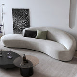Mario Luxury Sofa Set in Suede Off White