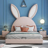 Bunny Luxury Upholstered Bed in Suede King Pro