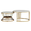 Hexa Golden Nesting Table Set of Two - Center Table.