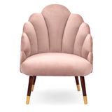 Peacock Suede Accent Chair