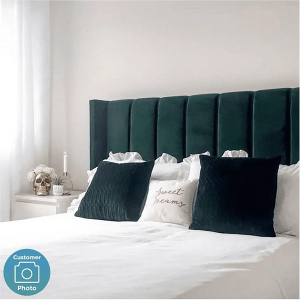 Uniline Pro Luxury Upholstered Bed in Suede