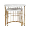 Nature Lover Golden Nesting Table Set of Two - Center Table.