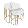 Nature Lover Golden Nesting Table Set of Two - Center Table.