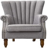 Romen Couch Accent Chair in Grey Color - Luxe Maple