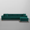 Bosco Luxury Sectional Sofa in Suede