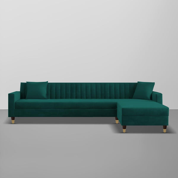 Bosco Luxury Sectional Sofa in Suede