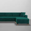 Bosco Luxury Sectional Sofa in Suede