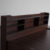 Hollo Wooden Bed With Storage In Brown Color - Luxe Maple