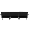 Tufted back Suede Chesterfield Sectional Sofa - Luxe Maple