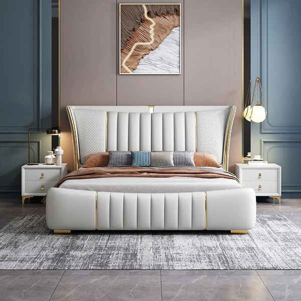 Relexo Upholstered Luxury Bed in Leatherette.