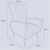 Bells Wing Back Chair - Luxe Maple