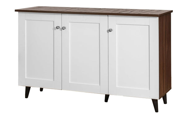 Deckup Plank Lexis 3-Door Engineered Wood Shoe Rack.