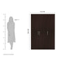 Silly Medusa Engineered Wood Wardrobe Wenge Finish - Luxe Maple