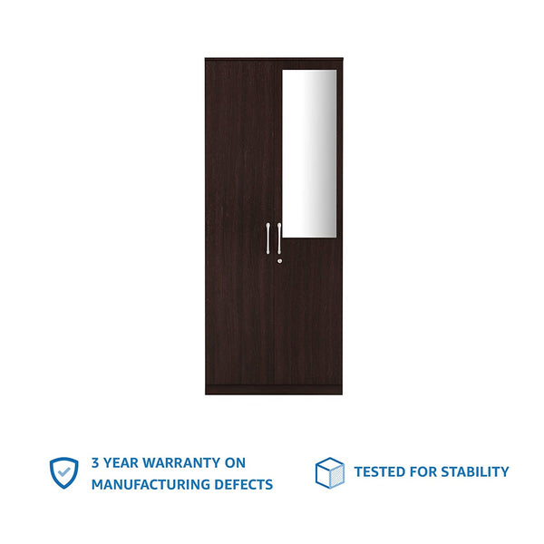 Tuffio Medusa Engineered Wood Wardrobe Wenge Finish - Luxe Maple
