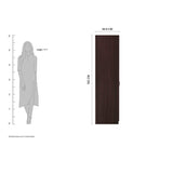 Tuffio Medusa Engineered Wood Wardrobe Wenge Finish