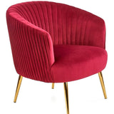 Texo Upholstered Accent Chair in Suede