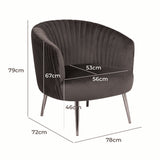 Texo Upholstered Accent Chair in Suede