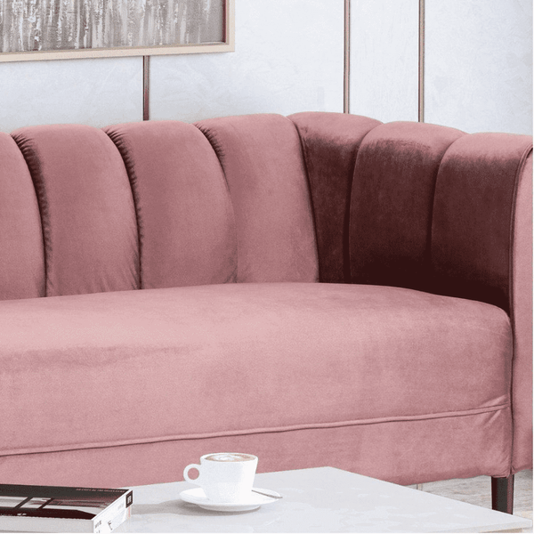 Bobran Modern Suede Sofa Sets - Luxe Maple