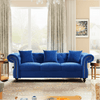 Jack & Hill Chesterfield Suede Sofa Set - Luxe Maple
