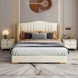 Rolex Luxury Upholstered Bed in Leatherette King Pro