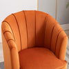 Cozy Couch Accent Chair in Orange Color - Luxe Maple