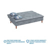 Robin Sofa Cum Bed in Grey Color - Luxe Maple