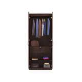 Tuffio Medusa Engineered Wood Wardrobe Wenge Finish