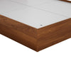 Solimo Wooden Bed in Walnut Colour With Storage - Luxe Maple