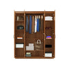 Solimo Medusa Engineered Wood Wardrobe Walnut Finish - Luxe Maple