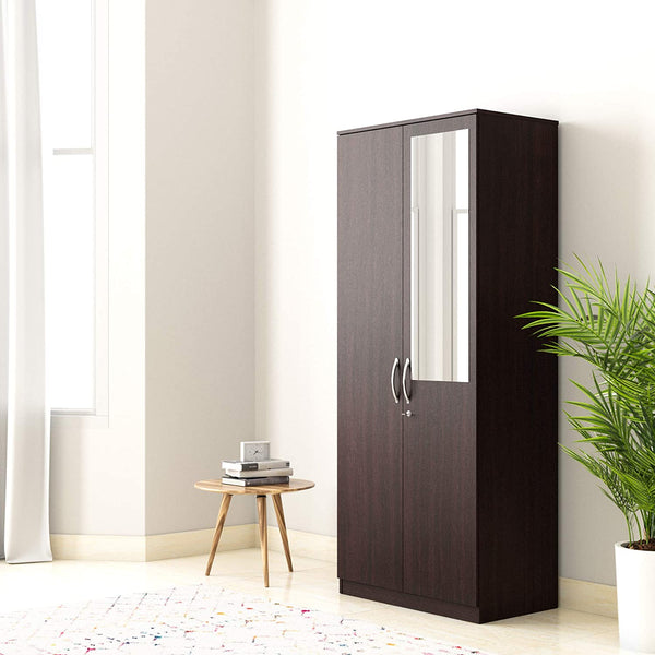 Tuffio Medusa Engineered Wood Wardrobe Wenge Finish - Luxe Maple