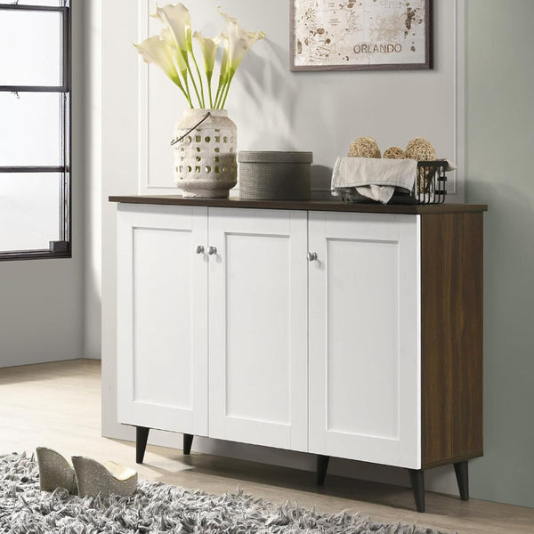 Deckup Plank Lexis 3-Door Engineered Wood Shoe Rack.