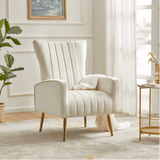 Bells Wing Back Chair Off White
