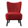 Lappy Suede Accent Chair - Luxe Maple