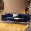 Allure Premium Sofa Set in Suede Blue