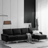 Jasmine Sectional Sofa Set RHS Black
