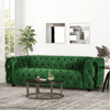 Sagawood Faux Leather or Velvet Tufted Sofa Set - Luxe Maple