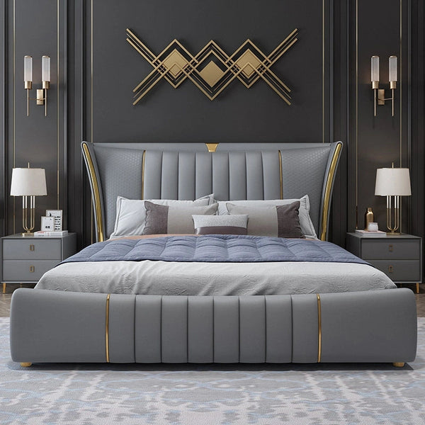 Relexo Upholstered Luxury Bed in Leatherette.