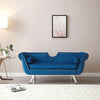 Pintop Luxury Sofa Set in Suede Blue