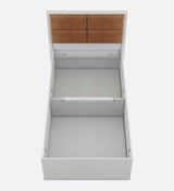 Astro Single Wooden Bed In White - Luxe Maple