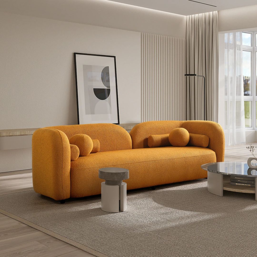 Barista Premium Sofa Set In Brooklyn - Luxe Maple Yellow