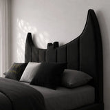 Batman Luxury Upholstered Kids Bed In Black Suede