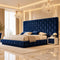 BigBoss Premium Upholstered Bed With Side Tables in Suede - Luxe Maple
