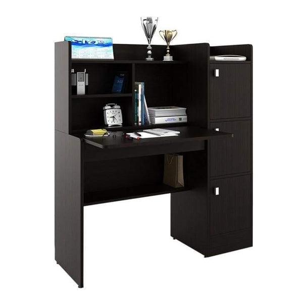 Roxy Study Table in Wenge Color - Luxe Maple