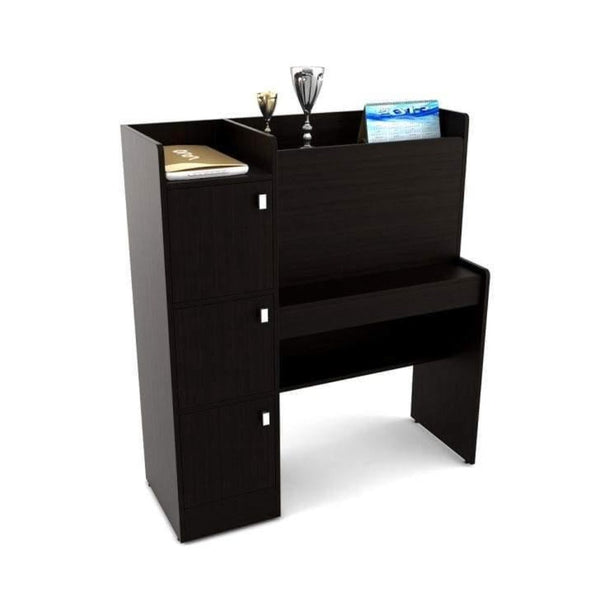 Roxy Study Table in Wenge Color - Luxe Maple