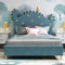 Dino Luxury Upholstered Kids Bed Without Storage in Suede | Designer Kids Bed - Luxe Maple