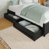 Additional Storage - Side Drawers Storage (Manual Storage Bed) - Luxe Maple Non Storage Left Side - 2 Drawers