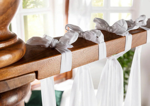 Erica Sheesham Wood Luxury Poster Bed in Honey Teak.