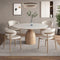 European Round Premium Dining Table Set in Teak Wood | Luxury Set - Luxe Maple