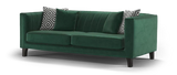 Wildo Luxury Sofa Set in Suede 3+2 Seater Green